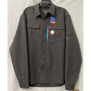 The American Outdoorsman Gray Denim Button Down Shirt Men's Size 2XL NWT